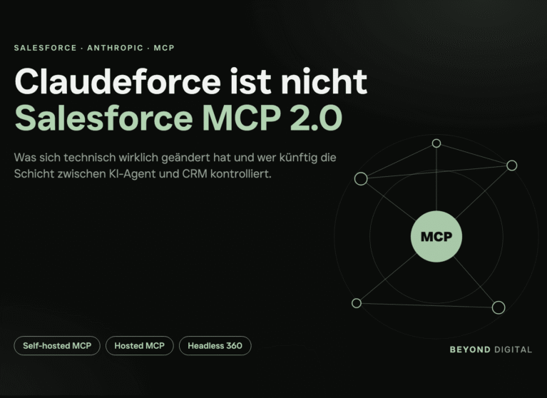 Claudeforce ist nicht Salesforce MCP 2.0: Einordnung von Self-hosted MCP, Hosted MCP und Headless 360